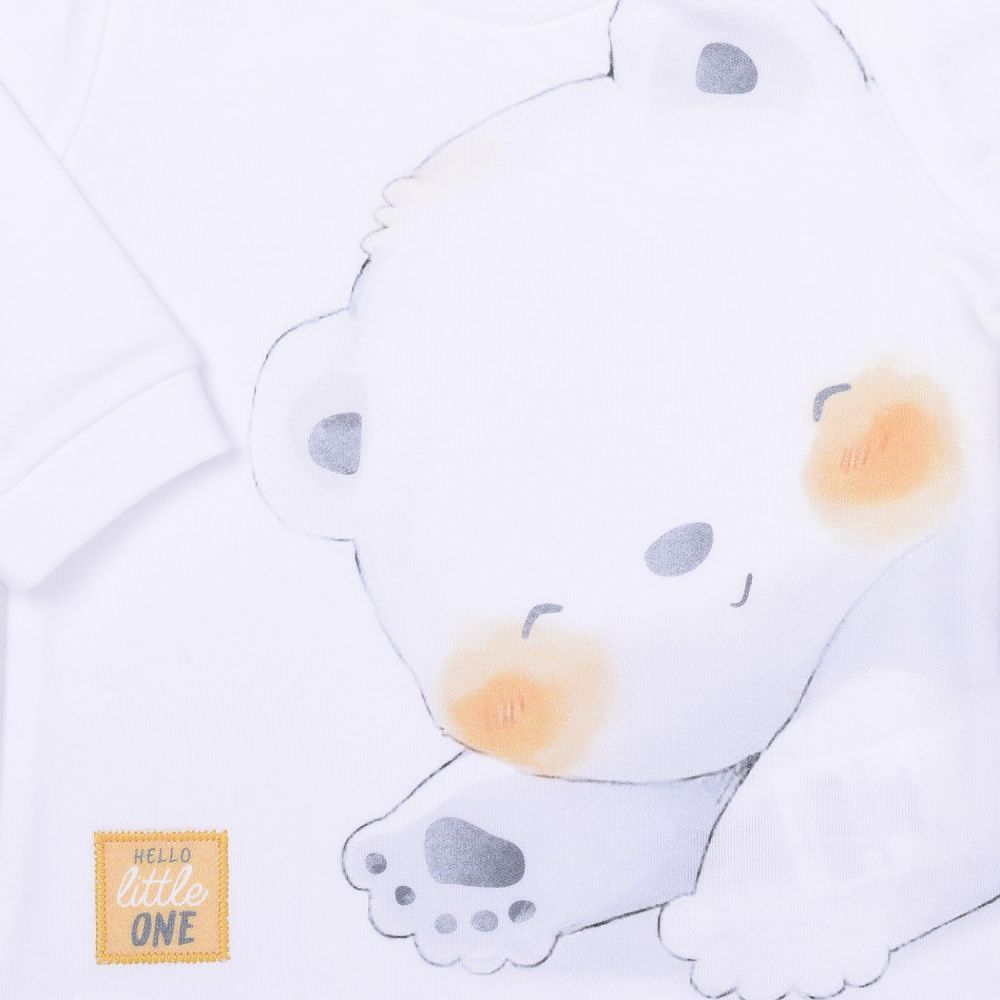 Set 3ks Kitikate Organic Polar Bear White 74 - obrázek 2