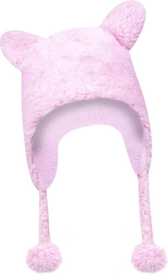 Zimní čepička s ušima Yo Pink 42-44 - obrázek 1