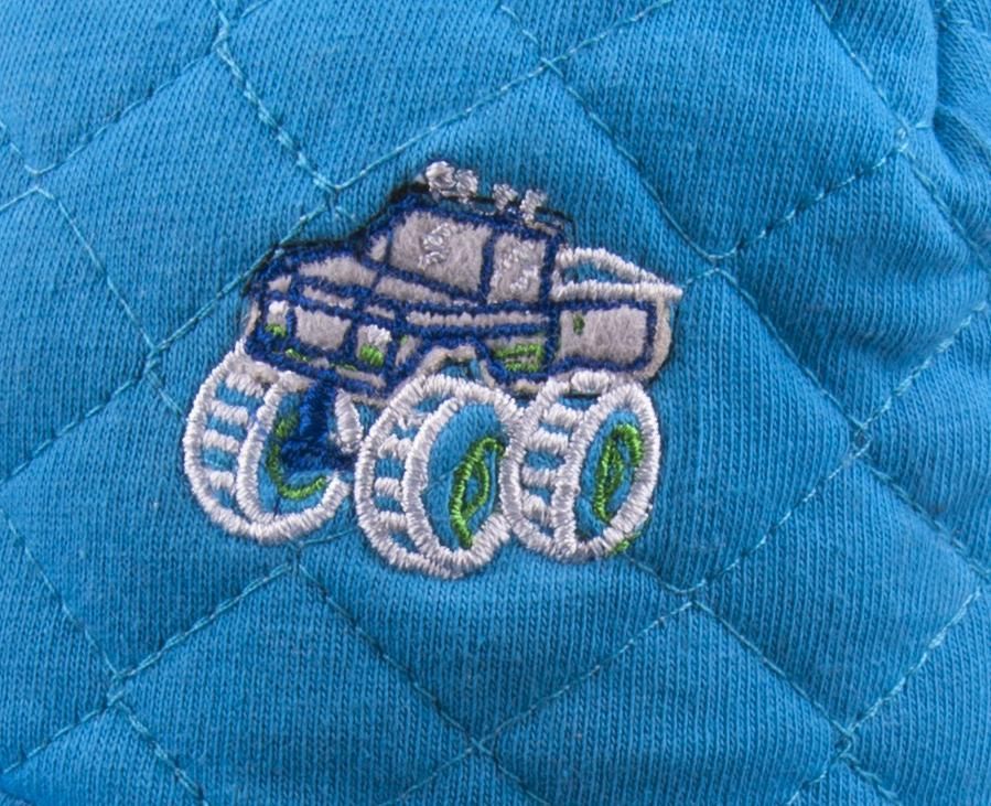 Čepička se šňůrkami a kšiltem Yo Monster Truck Blue 38-40 - obrázek 2