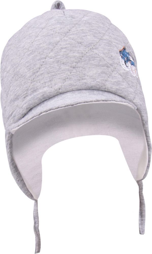 Čepička se šňůrkami a kšiltem Yo Monster Truck Grey 38-40 - obrázek 1