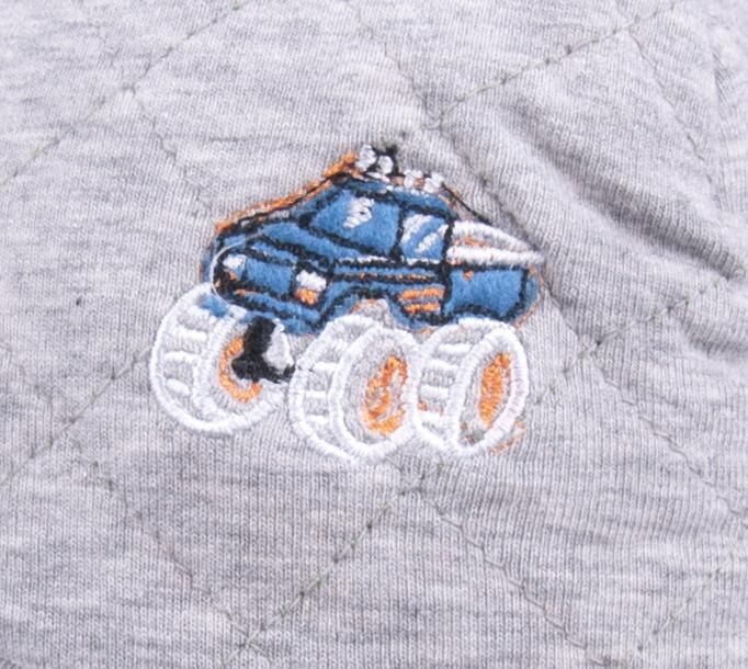Čepička se šňůrkami a kšiltem Yo Monster Truck Grey 38-40 - obrázek 2