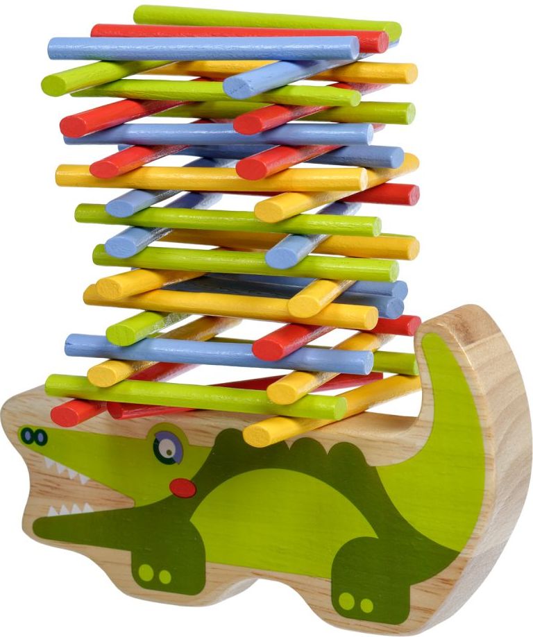 Dřevěná hračka Lucy&Leo Balancer Crocodile - obrázek 1