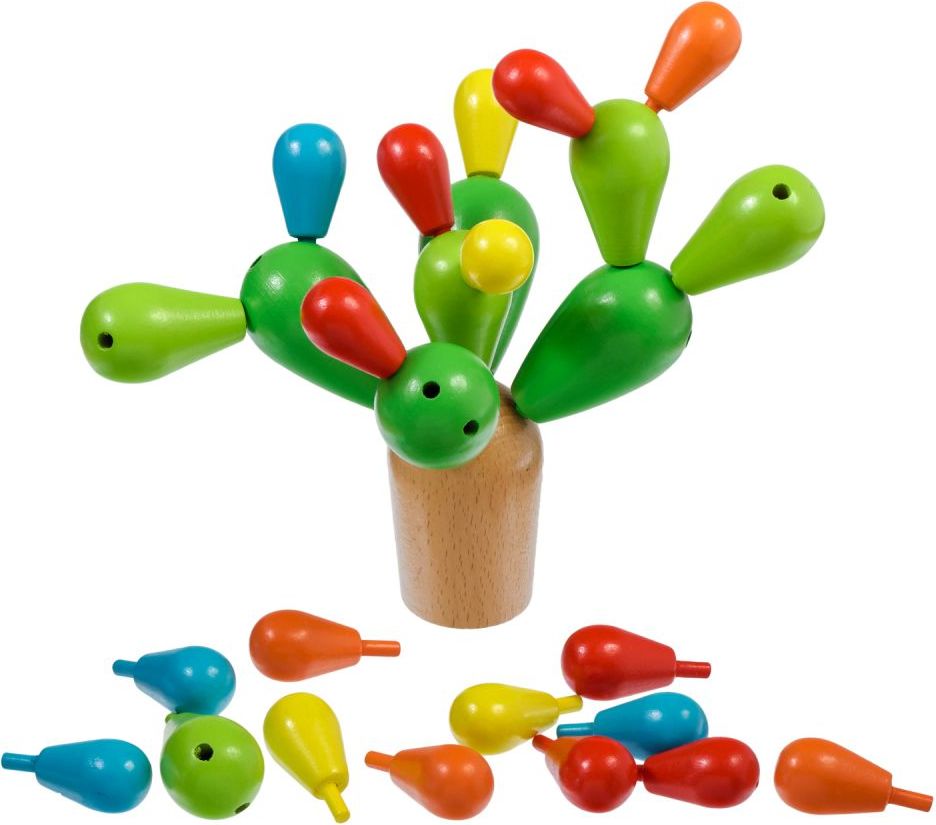 Dřevěná hračka Lucy&Leo Balancing Cactus - obrázek 1