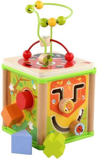 Edukační dřevěná kostka Lucy&Leo Summer Garden - obrázek 1