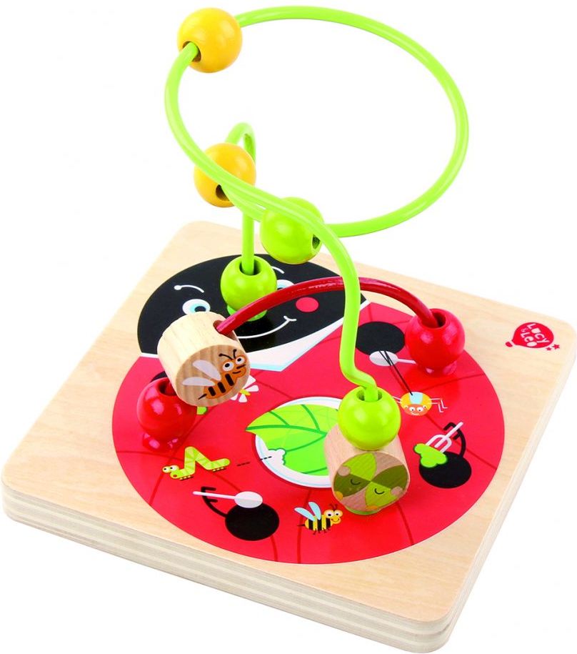 Edukační dřevěná kostka Lucy&Leo Summer Garden - obrázek 2