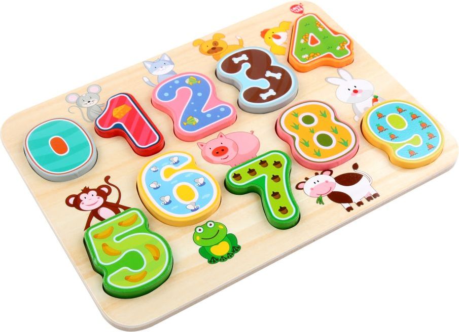 Dřevěné puzzle Lucy&Leo Numbers - obrázek 2