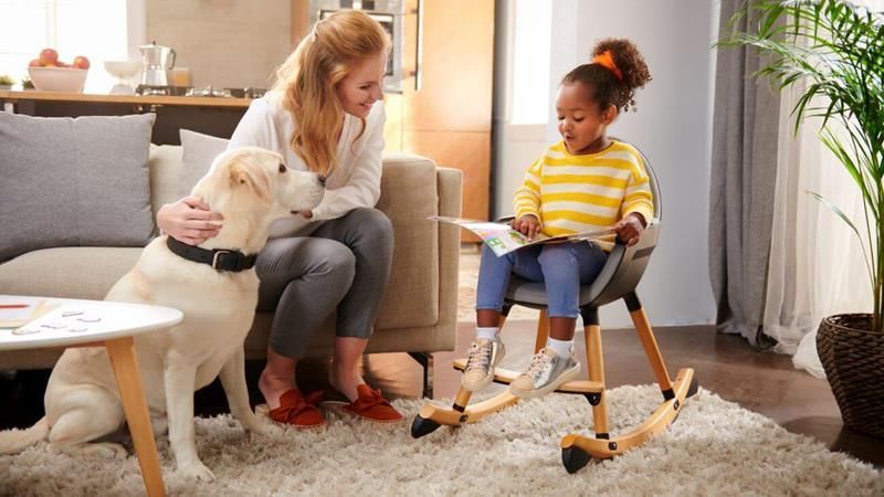 Jídelní židlička Kinderkraft Fini + Lehátko Kinderkraft Finio - obrázek 2