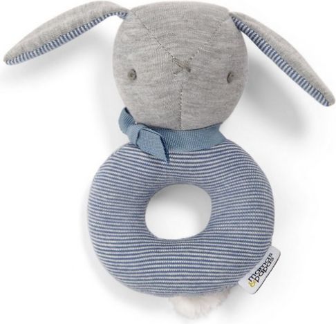 Plyšová hračka Mamas & Papas Chrastítko králíček Welcome to the World Modrá 2018 - obrázek 1