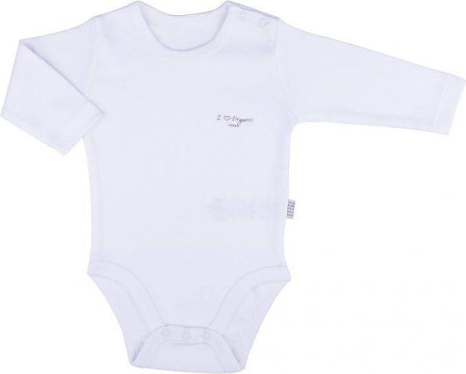 Body dlouhý rukáv Kitikate Basic White 74 - obrázek 1
