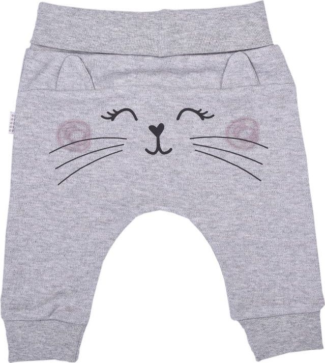 Tepláčky Kitikate Organic Active Best Pant Grey Melange 74 - obrázek 1