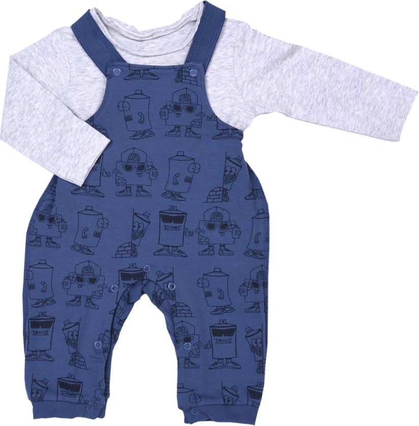 Set 2ks Kitikate Marco Salopet Navy Blue 80 - obrázek 1