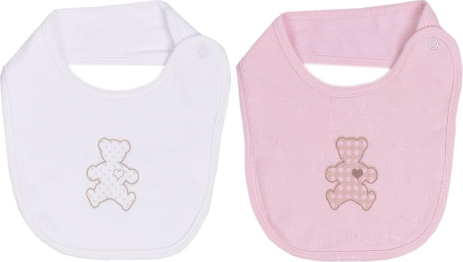 Bryndáček 2ks Kitikate Organic Ecru-Pink - obrázek 1