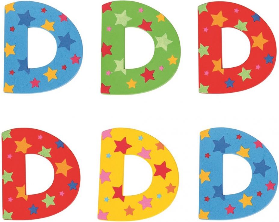 Bigjigs Toys hvězdičkové písmenko D - obrázek 1