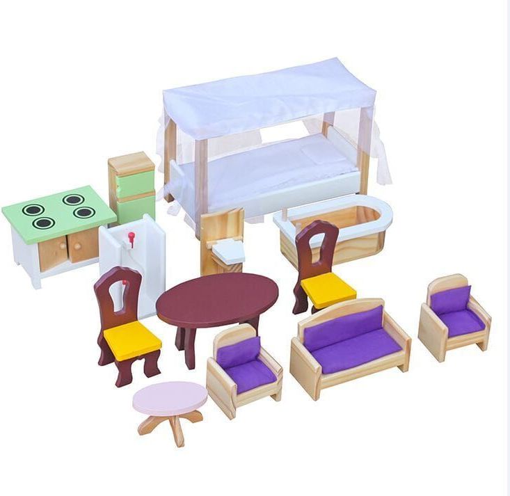 Domeček pro panenky Wooden Toys Klara - obrázek 2