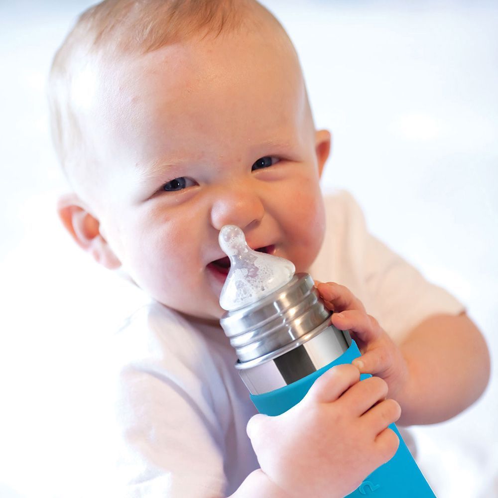 Termo kojenecká láhev 260 ml Pura Růžová/Bílá 2019 - obrázek 2
