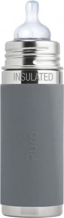 Termo kojenecká láhev 260 ml Pura Grey 2019 - obrázek 1