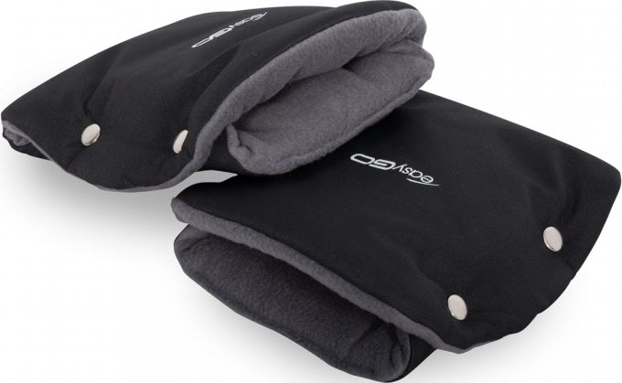 Rukávník ke kočárku EasyGo Black 2019 - obrázek 1