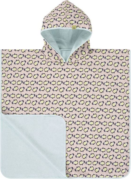 Lassig Beach Poncho Girls penguin peach uni - obrázek 1