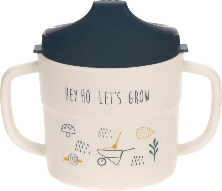 Lässig 4babies Hrneček s pítkem Lässig Sippy Cup Bamboo Garden Explorer Boys 2019 - obrázek 1