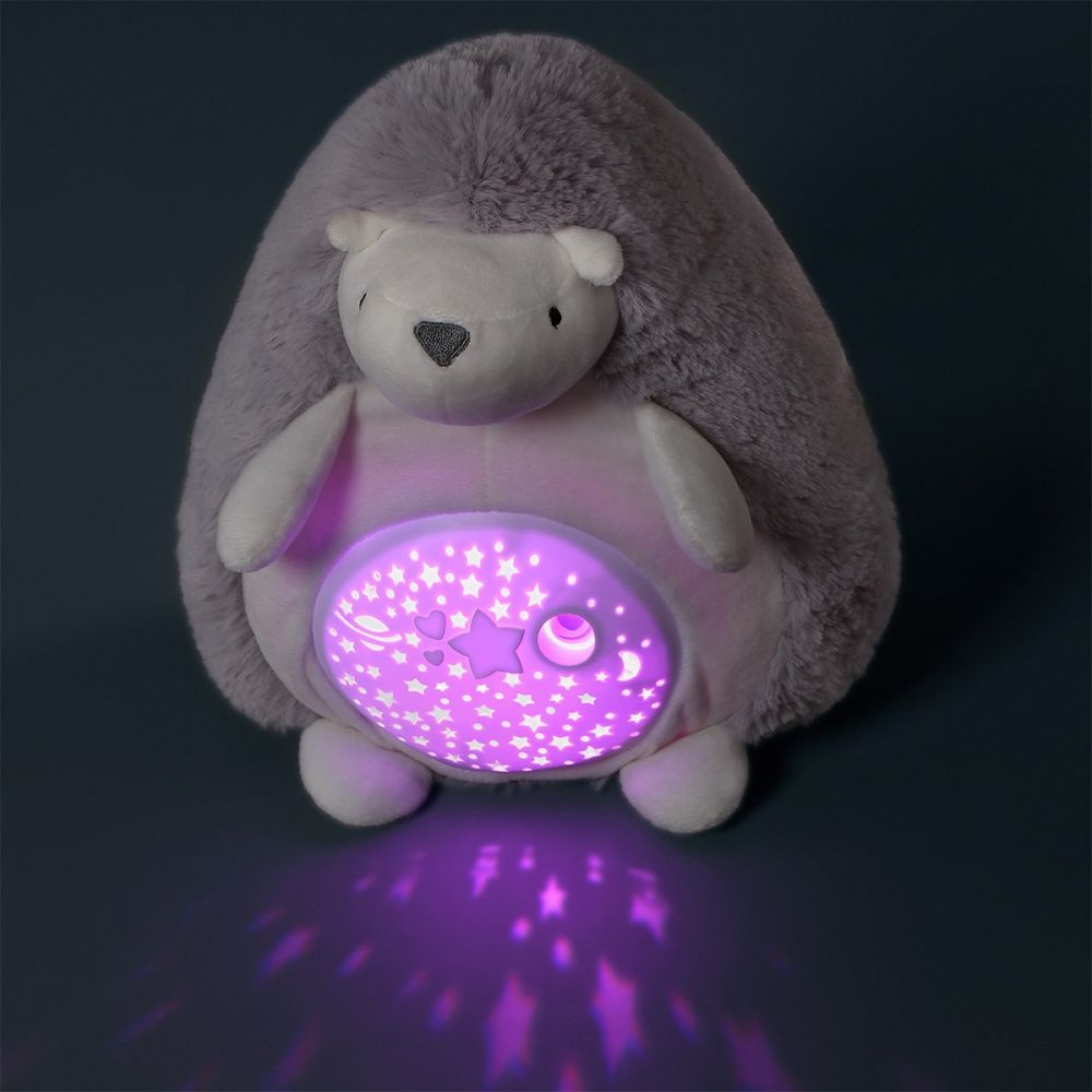 BabyOno Projektor s melodií - Ježek Hugo, šedý - obrázek 1