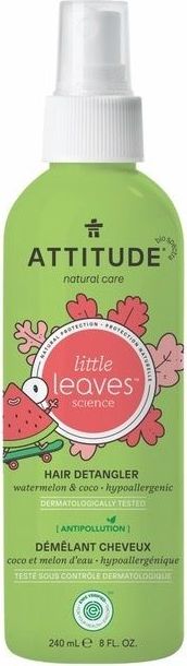 Sprej pro snadné rozčesávání dětských vlásků s vůní melounu a kokosu 240 ml Attitude Little Leaves - obrázek 1