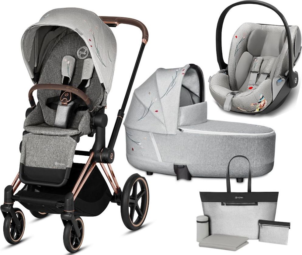 Cybex Kočárek Set 3v1 Priam Koi 2021 Podvozek Rosegold + Seat Pack + Lux + Cloud Z i-Size + Taška - obrázek 1