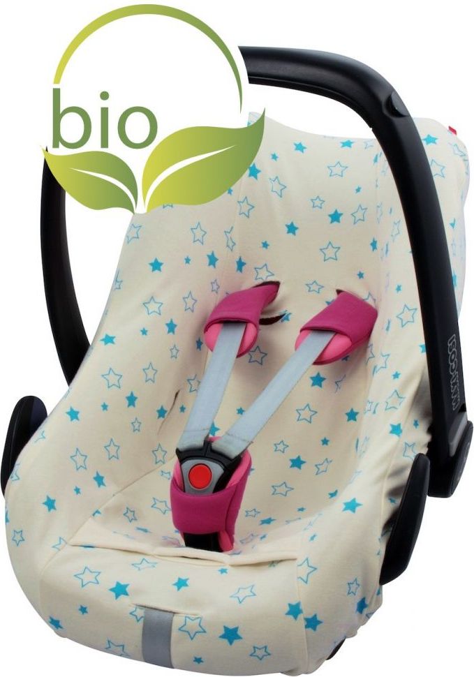 ByBoom Univerzální potah na autosedačku 0+ BIO bavlna S motivy - obrázek 1