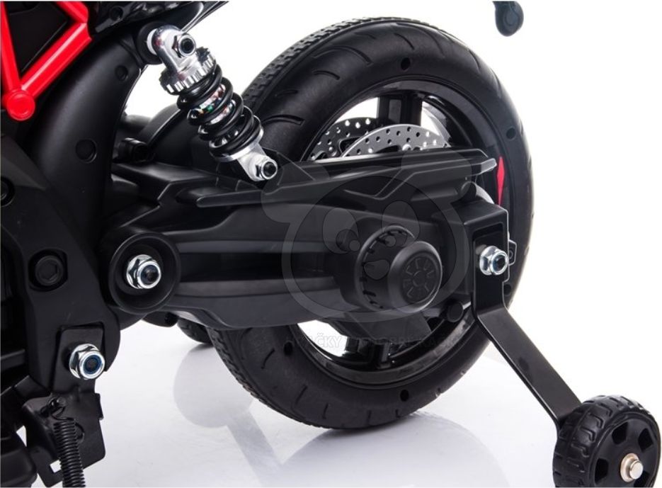 Elektrická motorka Aprilia - černá - obrázek 8