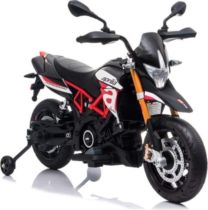 Elektrická motorka Aprilia - černo-červená - obrázek 1