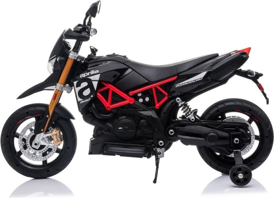 Elektrická motorka Aprilia - černo-červená - obrázek 2