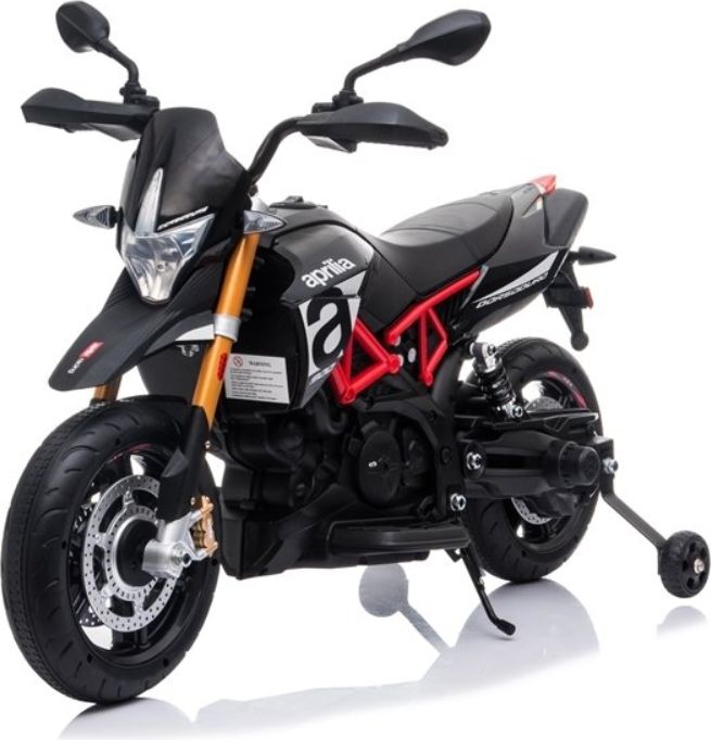 Elektrická motorka Aprilia - černo-červená - obrázek 5