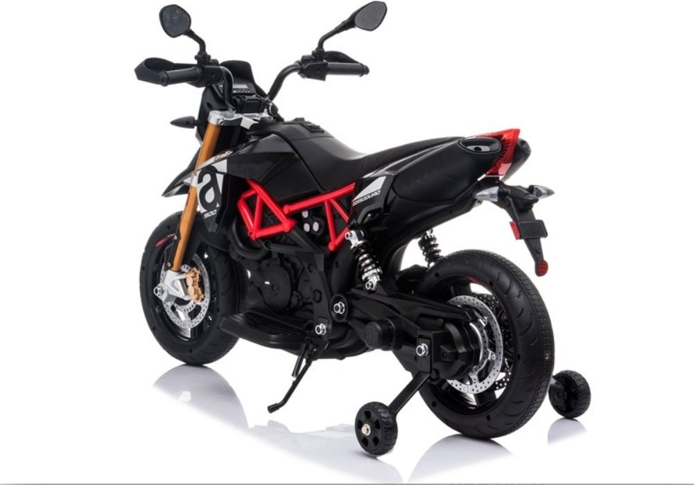 Elektrická motorka Aprilia - černo-červená - obrázek 6