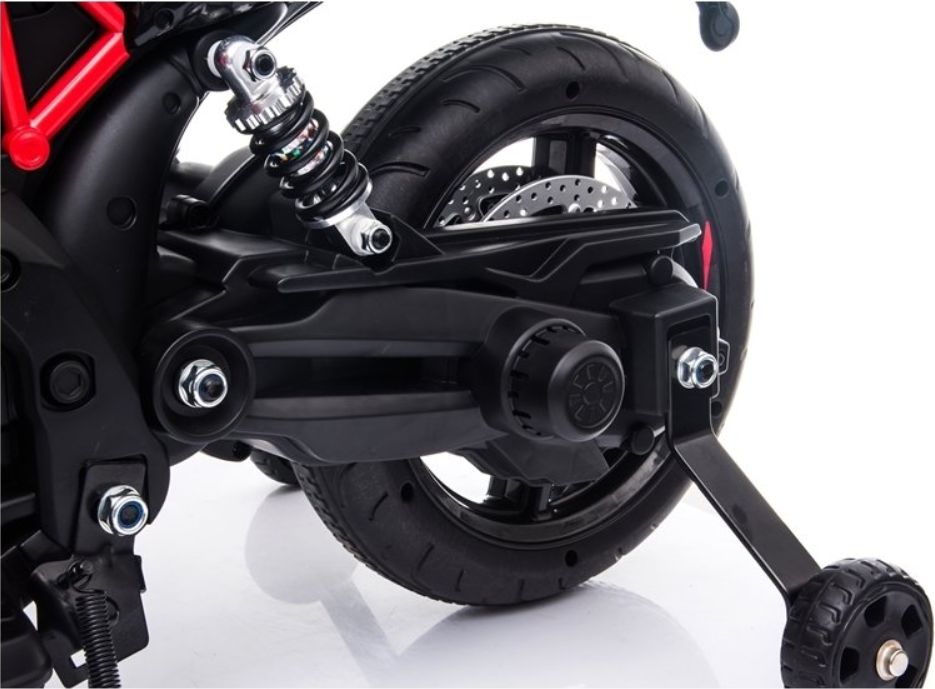 Elektrická motorka Aprilia - černo-červená - obrázek 8