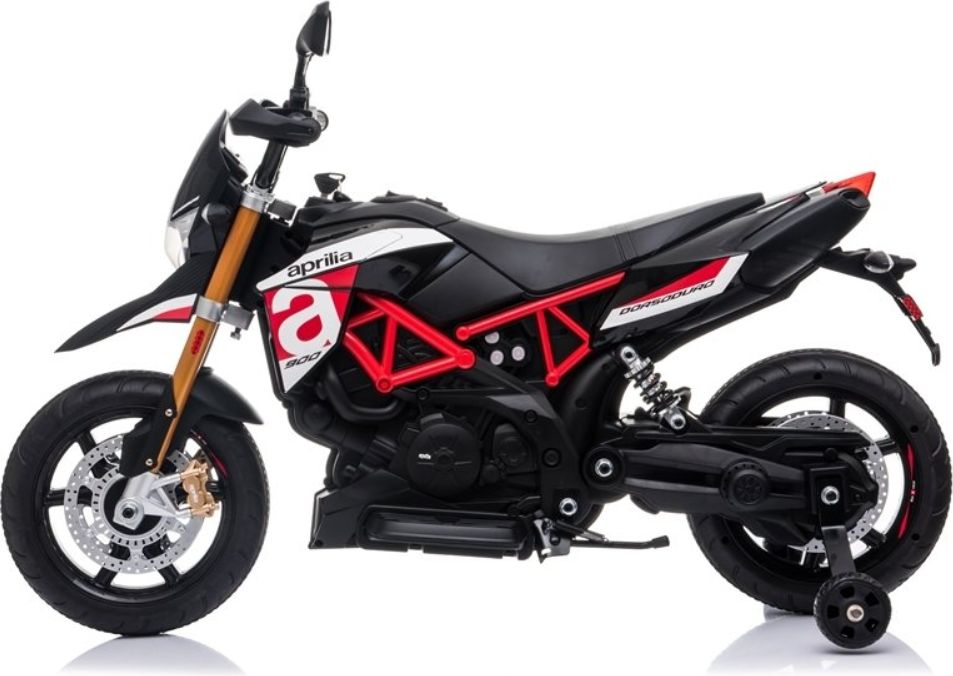 Elektrická motorka Aprilia - černo-červená - obrázek 12
