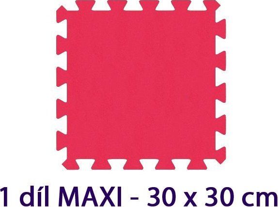 MALÝ GÉNIUS Samostatný díl MAXI 8mm (červený) - obrázek 2