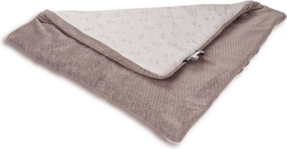 Dětská deka minky 80x80 cm LittleUp Mint Bows 2019 - obrázek 2