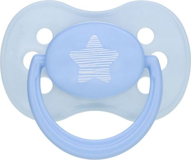 Kaučukové šidítko třešinka Canpol Pastels Blue 0-6 měsíců - obrázek 1