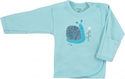 Kojenecká bavlněná košilka Koala Farm tyrkysová, Tyrkysová, 56 (0-3m) - obrázek 1