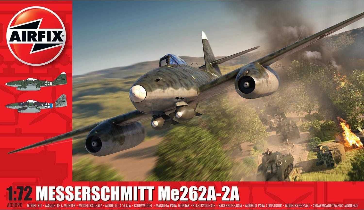 AIRFIX Classic Kit letadlo A03090 - Messerschmitt Me262A-2A (1:72) - obrázek 1