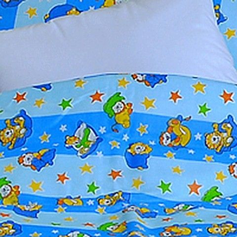 Stanex Dětské ložní povlečení bavlněné hvězdičky modré (LS302) Dětské ložní povlečení 135x90 + 45x65 - (LS302) - obrázek 1