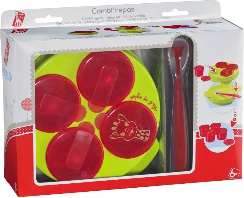 Vulli Jídelní set žirafa Sophie (vhodné do mikrovlnky) - obrázek 1