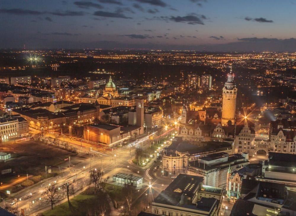Grafika Puzzle 300 dílků Deutschland Edition - Skyline, Leipzig, Germany - obrázek 1