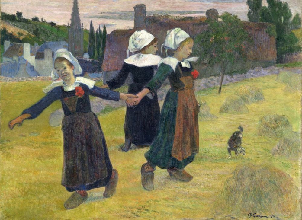 Grafika Puzzle 300 dílků Paul Gauguin: Breton Girls Dancing, Pont-Aven, 1888 - obrázek 1