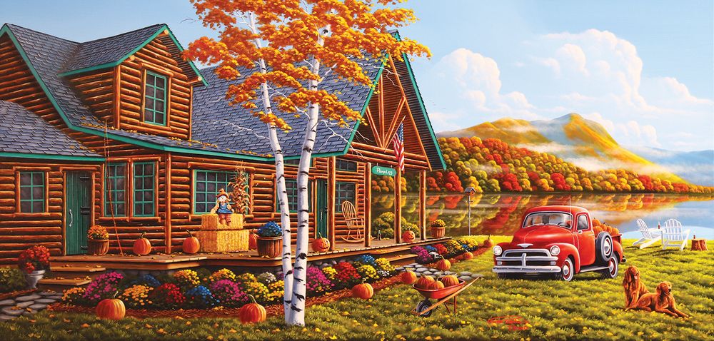 SunsOut Puzzle 500 dílků XXL dílků - Geno Peoples - The Pleasures of Fall - obrázek 1