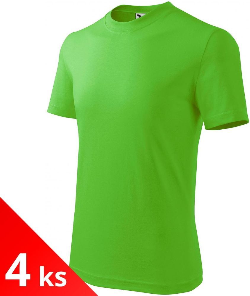 Malfini 4x Apple green Dětské tričko jednoduché - obrázek 1