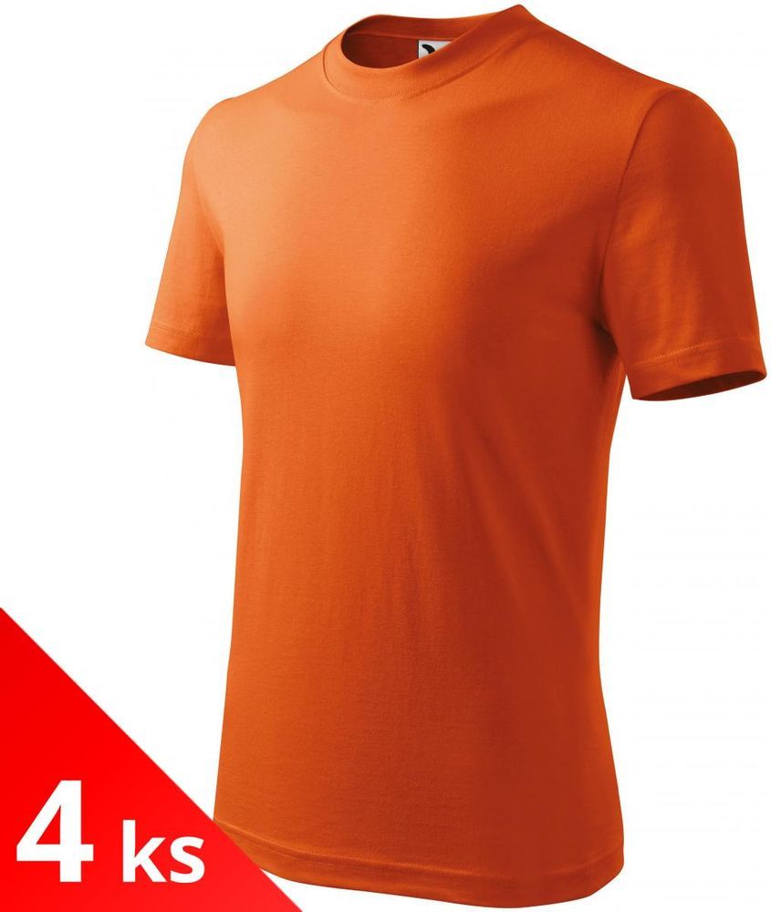 Malfini 4x Oranžové Dětské tričko jednoduché - obrázek 1
