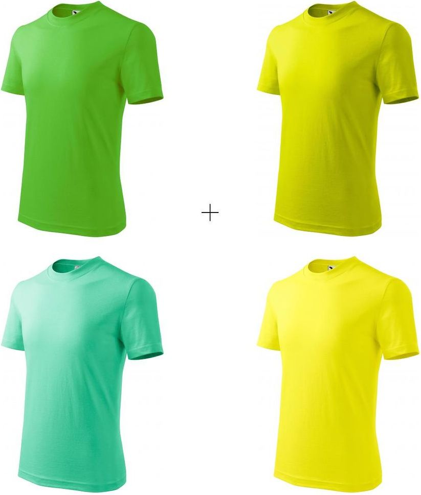Malfini 4x Dětské tričko jednoduché (Apple green + Limetkové + Mátové + Citrónové) - obrázek 1