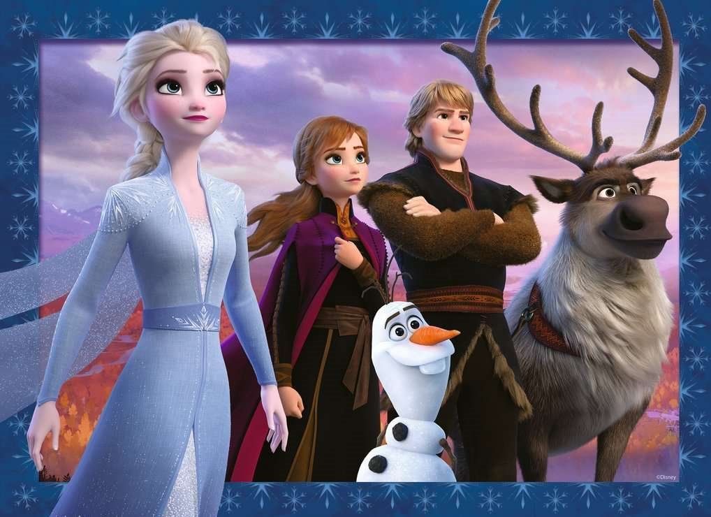 RAVENSBURGER Puzzle Ledové království 4x100 dílků - obrázek 2