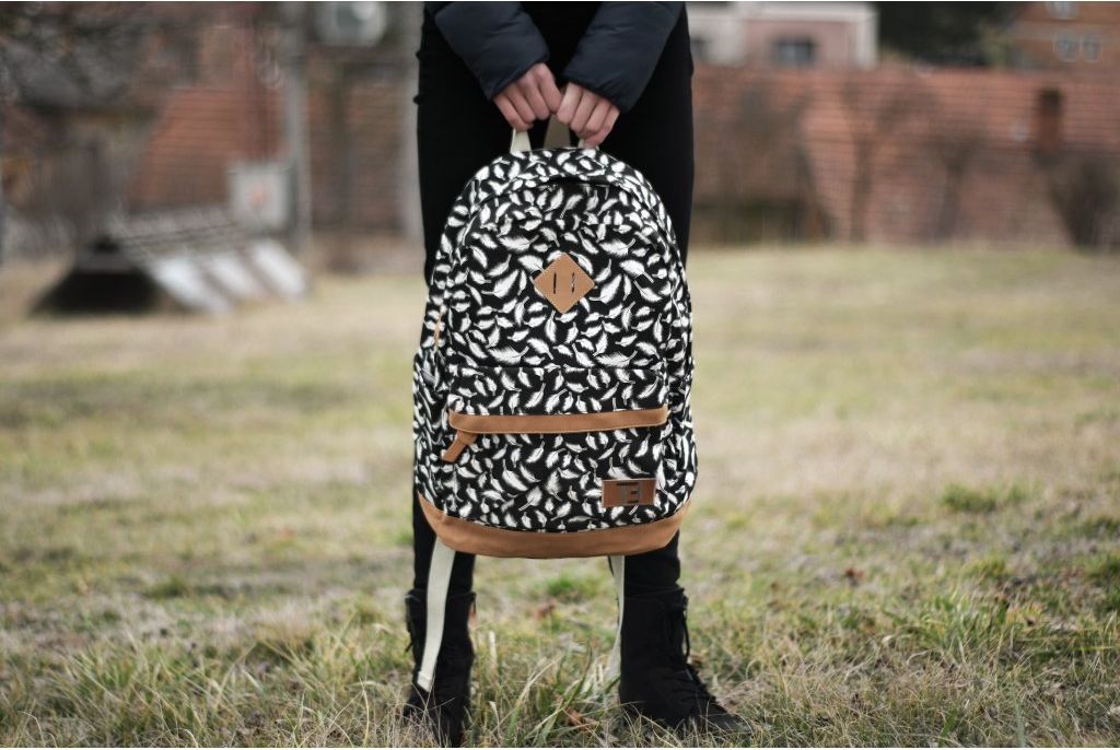 Dámský studentský batoh Canvas TopBags feather - black 21 l - obrázek 8