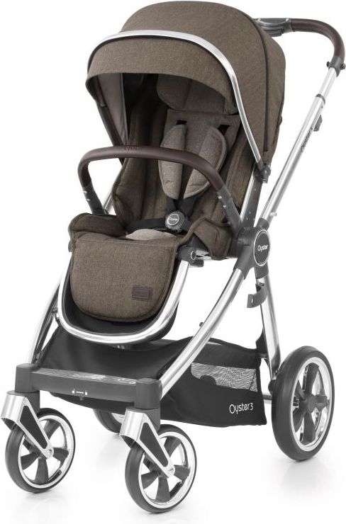 BABYSTYLE OYSTER 3 Sportovní kočárek s pláštěnkou Truffle/Mirror rám 2019 - obrázek 1